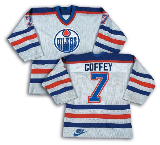 1986 Paul Coffey Edmonton Oilers Game Worn Jersey