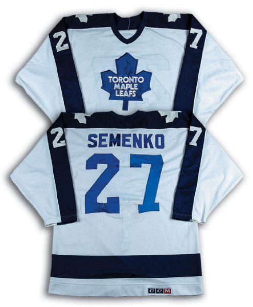 1987-88 Dave Semenko Toronto Maple Leafs Game Worn Jersey