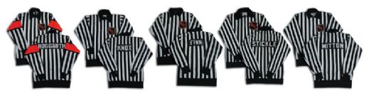 1980s NHL Referee Game Worn Jersey Collection of 5