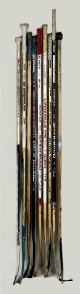 Russian NHLers Game Used Stick Collection of 9