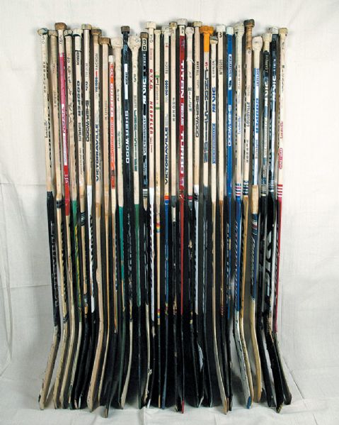 1980s NHL Goalies Game Used Stick Collection of 29