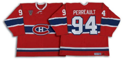 Yanic Perreaults Montreal Canadiens Heritage Classic Game Worn Jersey