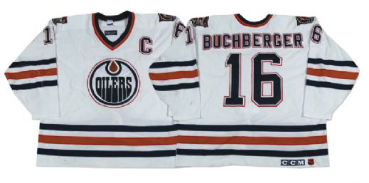 Kelly Buchbergers 1997-98 Edmonton Oilers Game Worn Jersey
