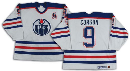 1993-94 Shayne Corson Edmonton Oilers Game Worn Jersey
