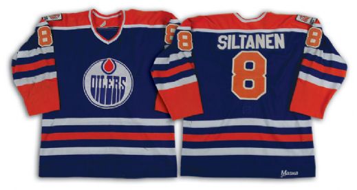 1979-80 Risto Siltanen Edmonton Oilers First Year Game Worn Jersey