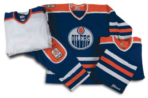 1979-80 Edmonton Oilers Team Issued Jersey Collection of 10
