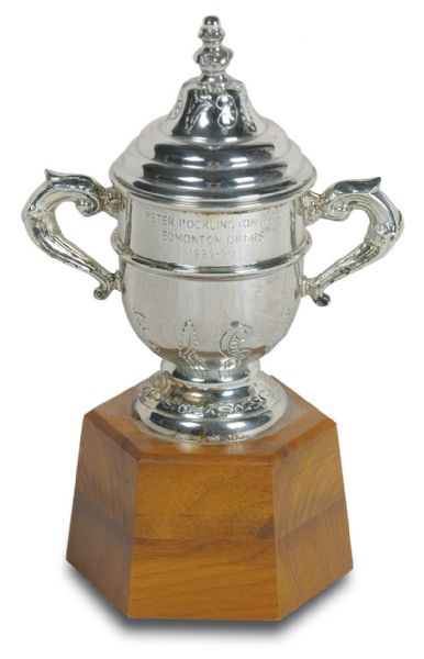 Peter Pocklingtons 1990 Clarence Campbell Bowl Trophy
