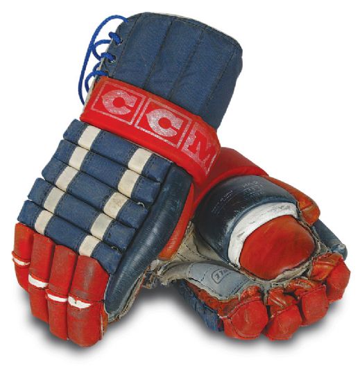 1980s Paul Coffey Edmonton Oilers Game Used Gloves