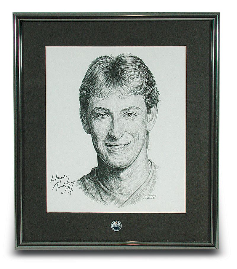 Wayne Gretzky Charcoal selling Portrait