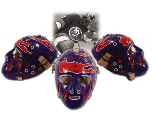 Chico Resch’s 1970’s Game Worn New York Islanders Mask