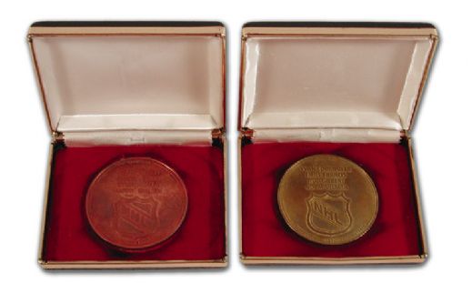 Hockey Hall of Fame Medallion Collection of Two