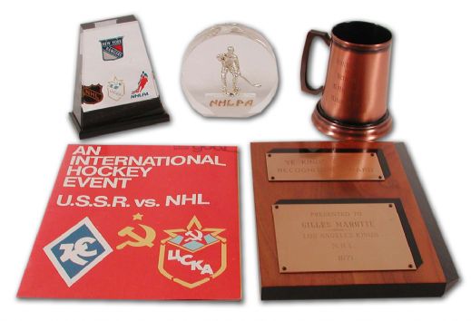 Gilles Marottes International Hockey Award Collection