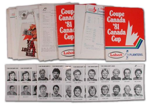 1981 Canada Cup Collection of Press Kits & Media Photos