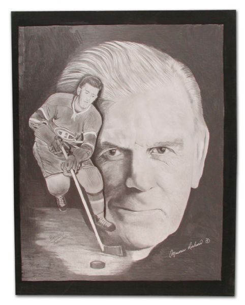 Maurice Richard Black & White Artwork