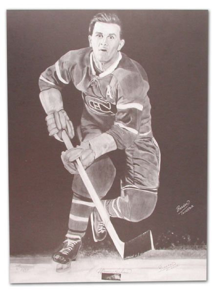 Maurice Richard Autographed Limited Edition Lithograph