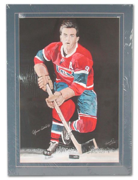 Maurice Richard In Action Color Painting