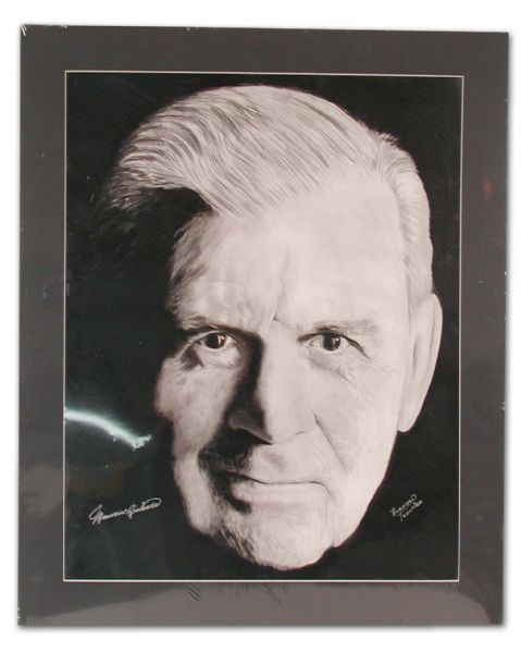 Maurice Richard Black & White Head Shot Artwork