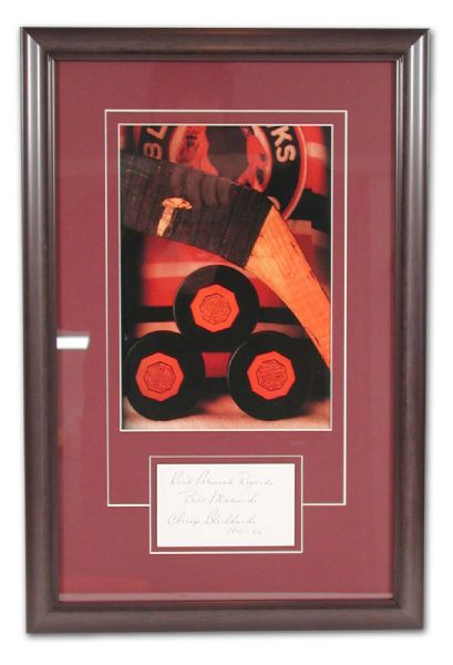 Bill Mosienko Autographed Framed Display