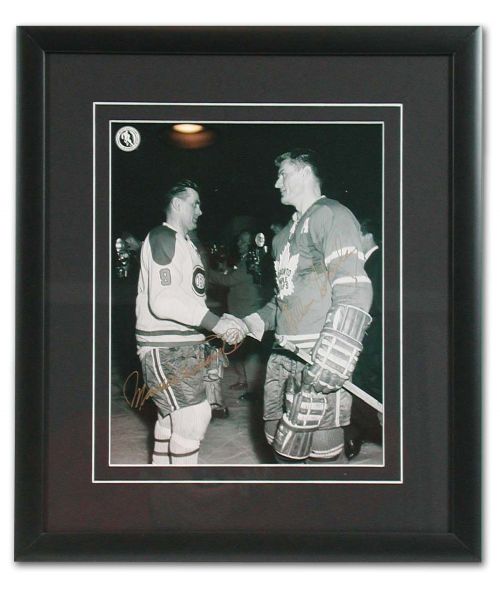 Maurice Richard & Allan Stanley Autographed Framed Photo