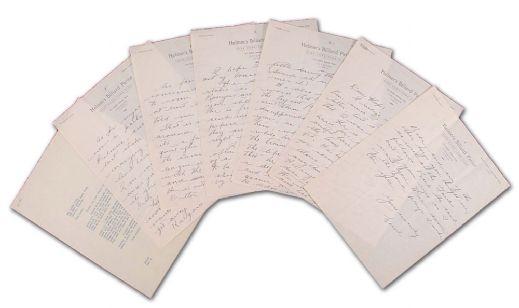 Circa 1944 Lorne Carr Signed Six-Page Handwritten Letter to Hap Day