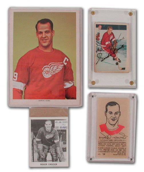 Collection of Oddballs Gordie Howe Hockey Cards (4)