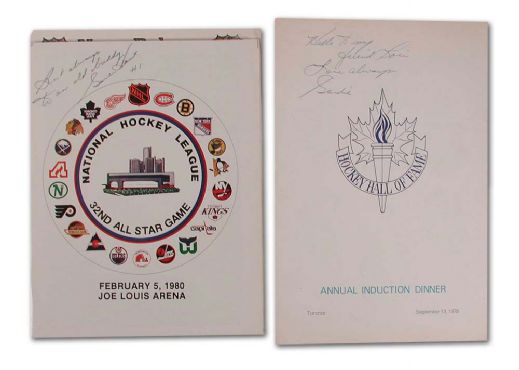 Vintage Gordie Howe Autographed Memorabilia Collection of 2