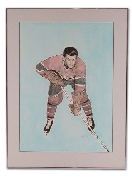 Maurice Richard Framed Artwork (20” x 27”)