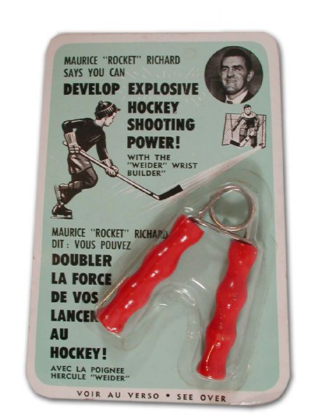 Vintage Maurice Richard Endorsed Wrist Exerciser in Package