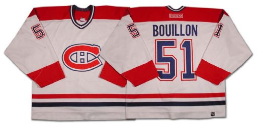 Francis Bouillon’s 2002-03 Montreal Canadiens Game Worn Jersey