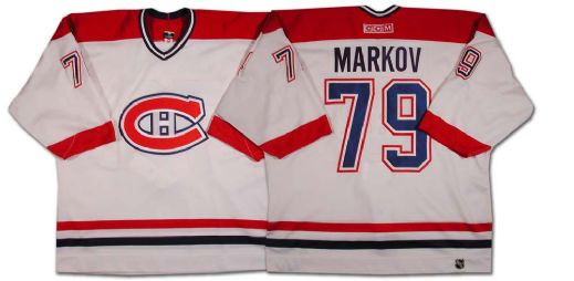 Andrei Markov’s 2002-03 Montreal Canadiens Game Worn Jersey