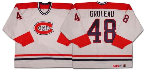 1995-96 Montreal Canadiens Francois Groleau Game Worn Jersey