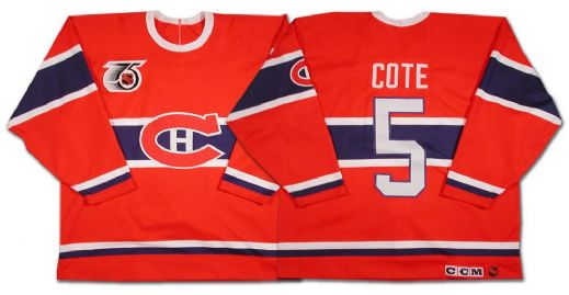 Scarce 1991-92 Montreal Canadiens Alain Coté Turn Back The Clock Jersey