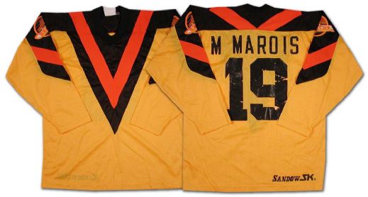 1980-81 Mario Marois V-Style Vancouver Canucks Prototype Jersey