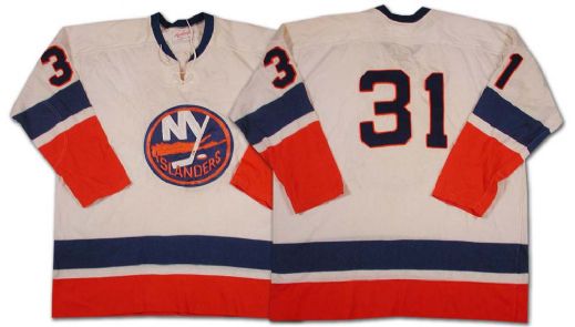 Vintage Billy Smith NY Islanders Tie-Down Rawlings Jersey