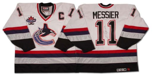 Mark Messier Autographed Vancouver Canucks Pro Jersey