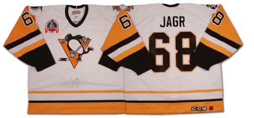 Jaromir Jagr Autographed 1992 Pittsburgh Penguins Authentic Center Ice Jersey