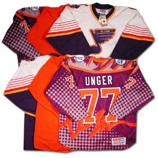 Garry Unger Hockey Jersey Collection of 3