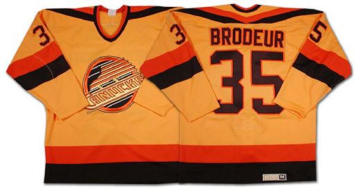 1980’s Yellow Vancouver Canucks Richard Brodeur Jersey