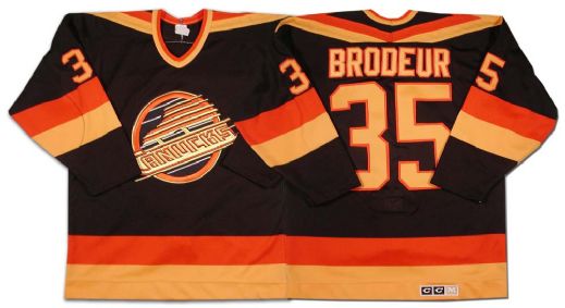 1980’s Black Vancouver Canucks Richard Brodeur Jersey