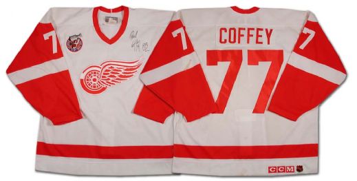 1992-93 Paul Coffey Autographed Detroit Red Wings Jersey