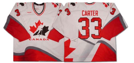 Anson Carter 1996-97 Team Canada Game Worn Jersey