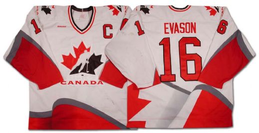 Dean Evason 1996-97 Team Canada Game Worn Jersey