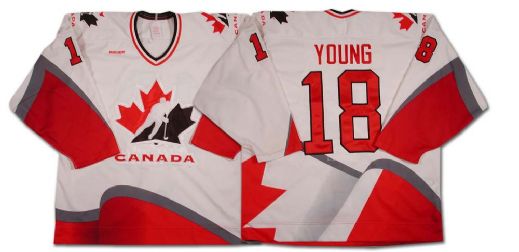 Jason Young 1996-97 Team Canada Game Worn Jersey