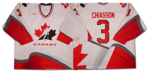 Steve Chiasson 1996-97 Team Canada Game Worn Jersey