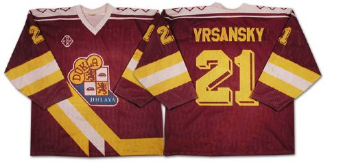 Vransky Dukla Jihlava Game Worn Jersey