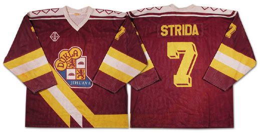 Martin Strida Dukla Jihlava Game Worn Jersey