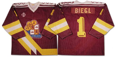 Radovan Biegl Dukla Jihlava Game Worn Jersey