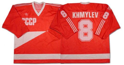 Yuri Khmylevs 1987 Canada Cup CCCP Game Worn Jersey