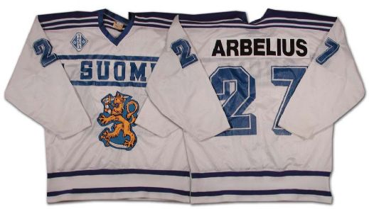 Pekka Arbelius 1987 Canada Cup Finland Game Jersey