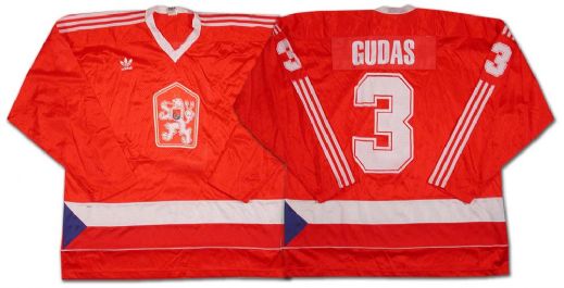 1990’s Team Czechoslovakia Leo Gudas Game Worn Jersey